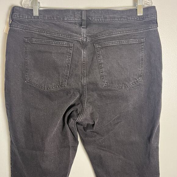 NWT A & F 90s Straight Leg Mid Rise Curve Love Jeans Denim Black Sz 33 Short - Picture 9 of 12